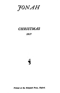 Jonah Christmas 1917